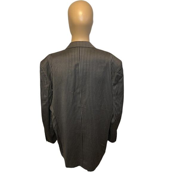 Bespoke The King's Image Mens Sz 52 Pinstripe Suit & Pants by James Williams Jr. - Picture 4 of 11